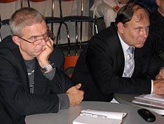 Действительный член ЭАС В.В. Федорцов и председатель ЭАС А.А. Половинкин.